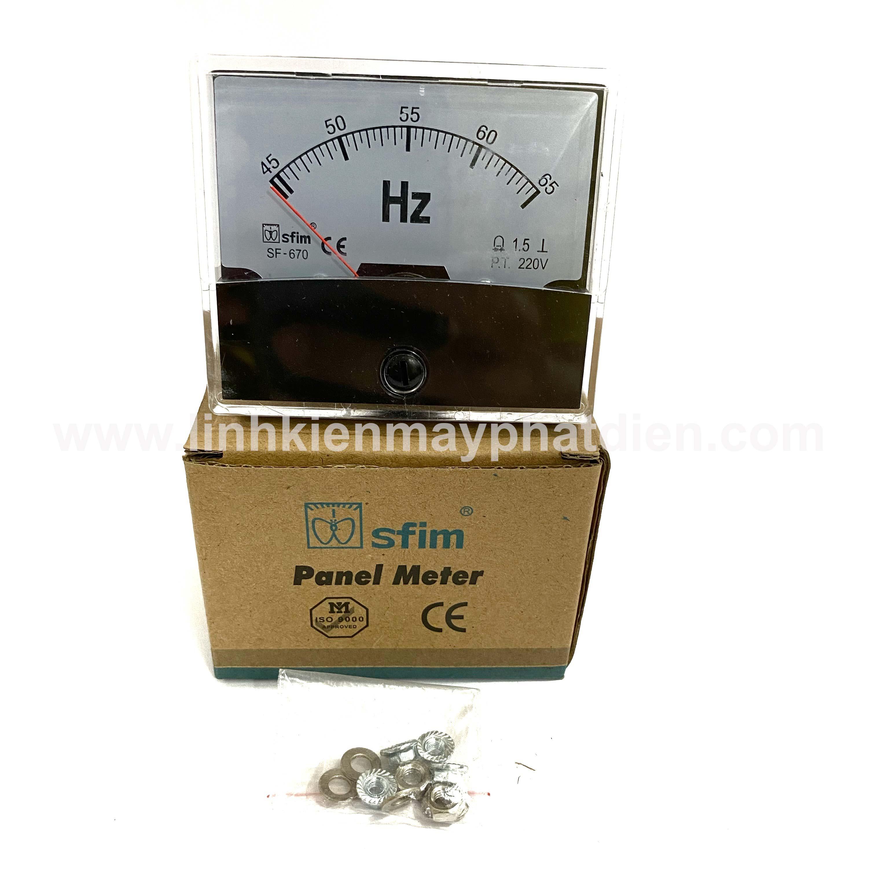 Đồng hồ đo tần số máy phát điện loại nhỏ Hz