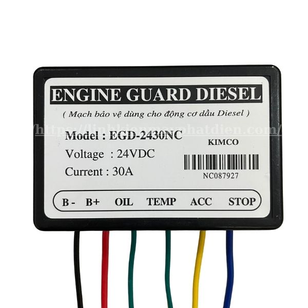Mạch bảo vệ Bảo vệ động cơ NC 24V/30A – Engineguard Diesel (Copy)